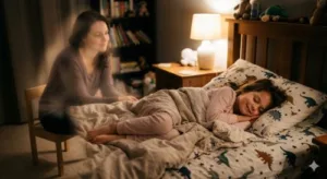 ילדה חולמת על אמא